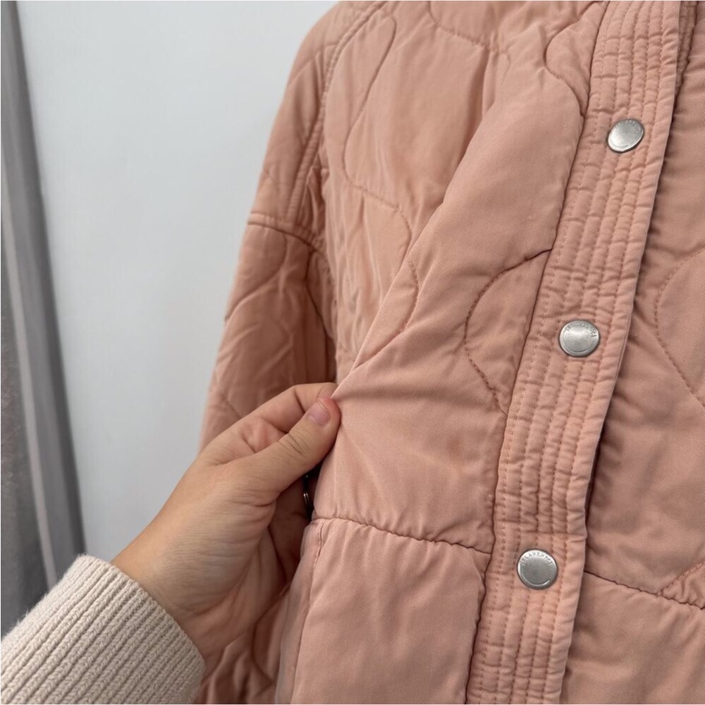 Anthro BLANK NYC Blush Pink Quilted Bomber Jacket - Picture 10 of 15